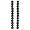 12 Pack: Black Round Glass Beads, 14mm by Bead Landing™